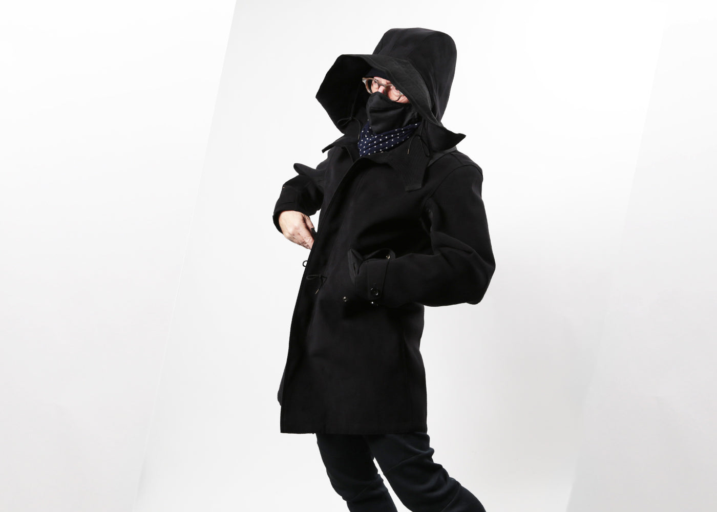 TEN C BLACK PARKA 4103