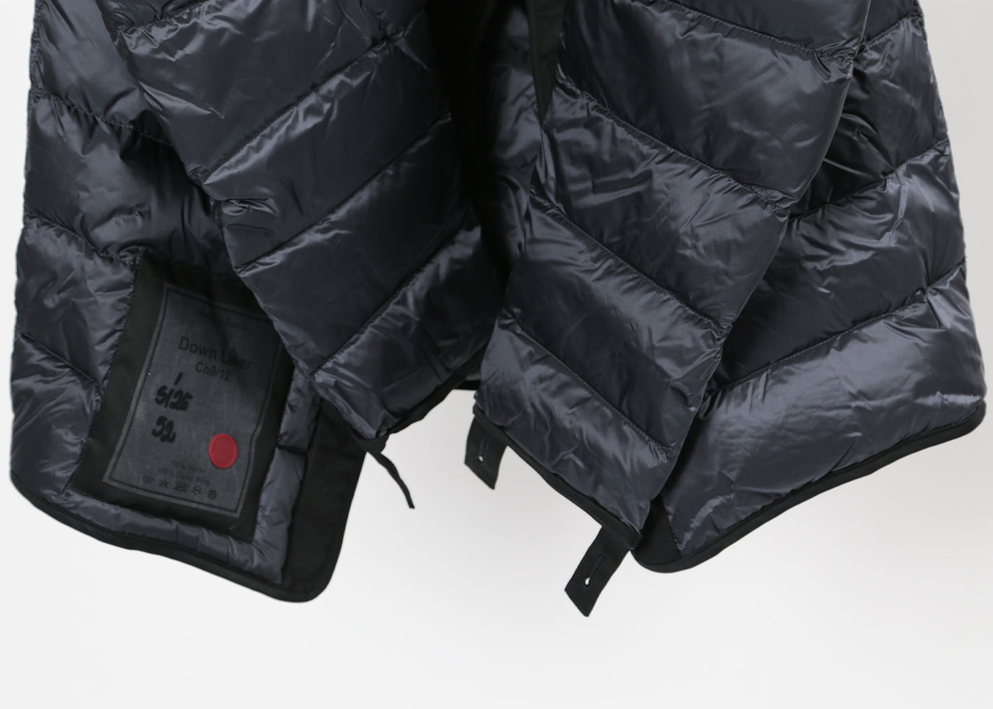 TEN C GREY SOOT NYLON DOWN LINER 3009