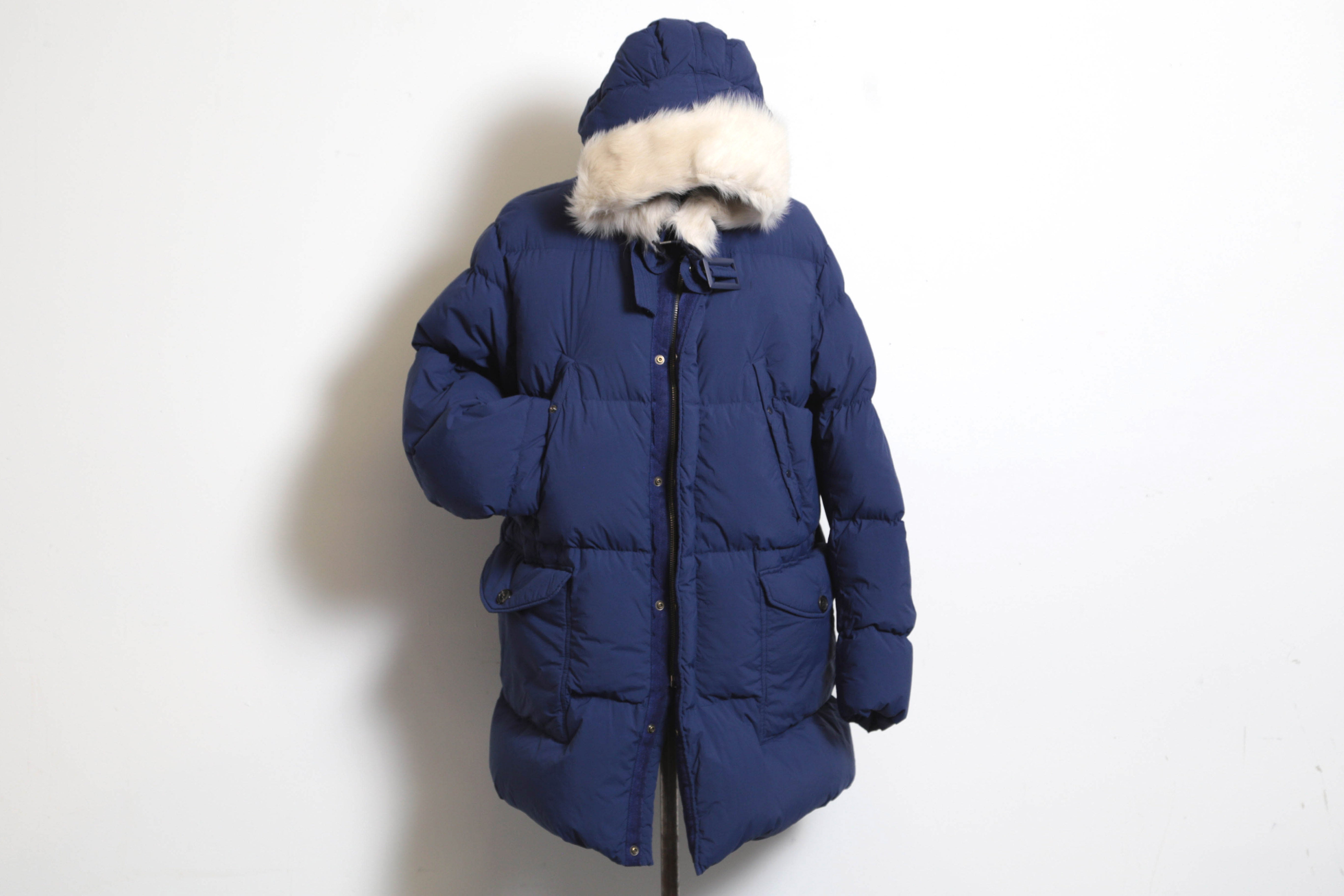 TEN C BLUE HEAVY DOWN PARKA 3049