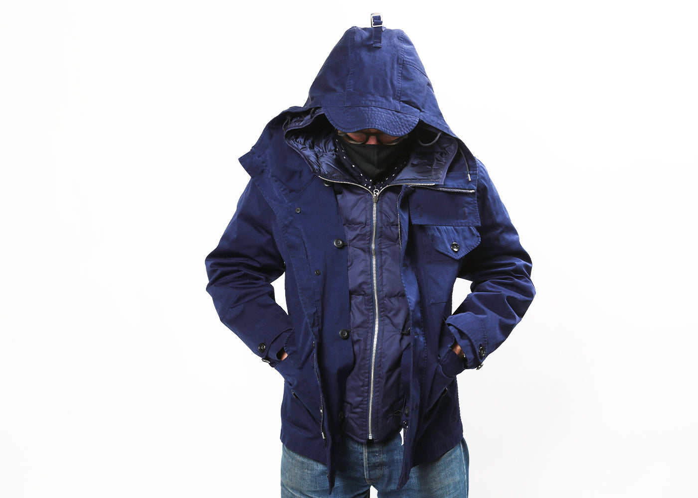 TEN C NAVY JACKET 4006 No Liner