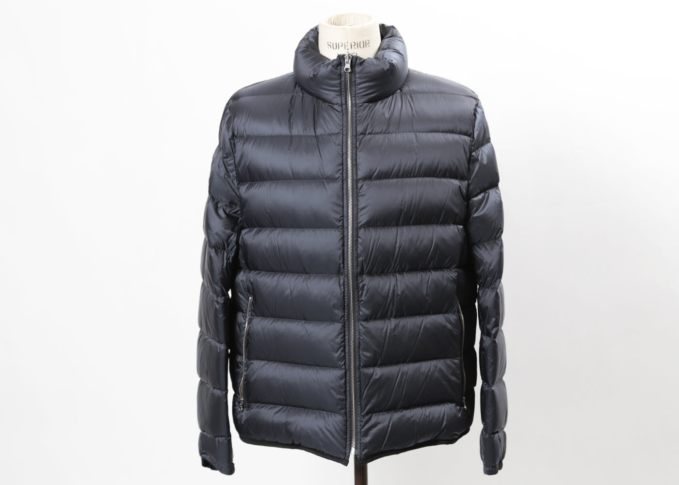 TEN C NAVY LONG SLEEVED DOWN LINER 3103