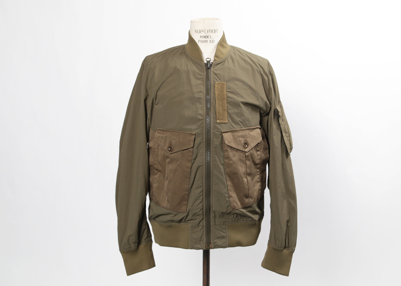TEN C OLIVE MID LAYER 1175