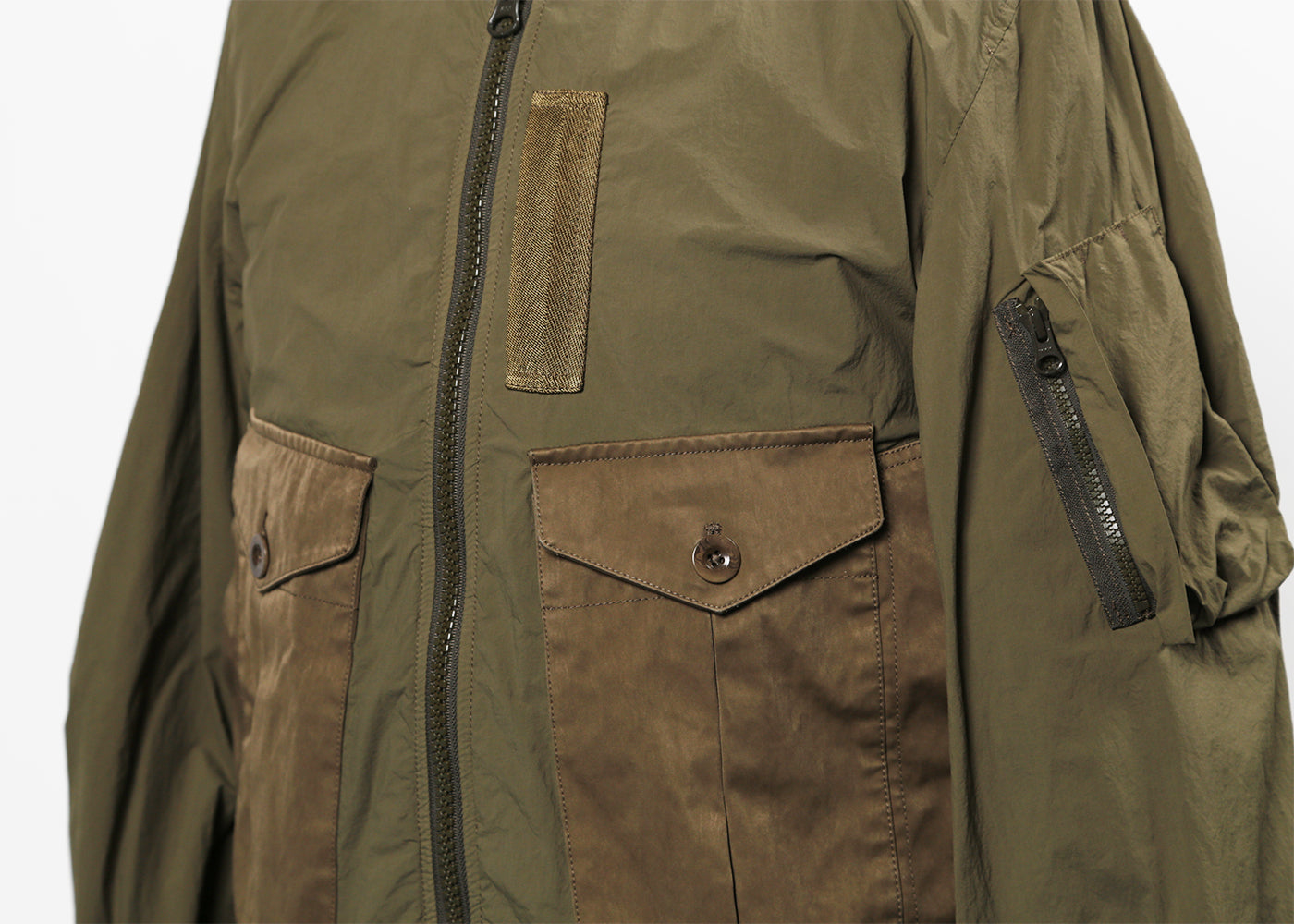 TEN C OLIVE MID LAYER 1175