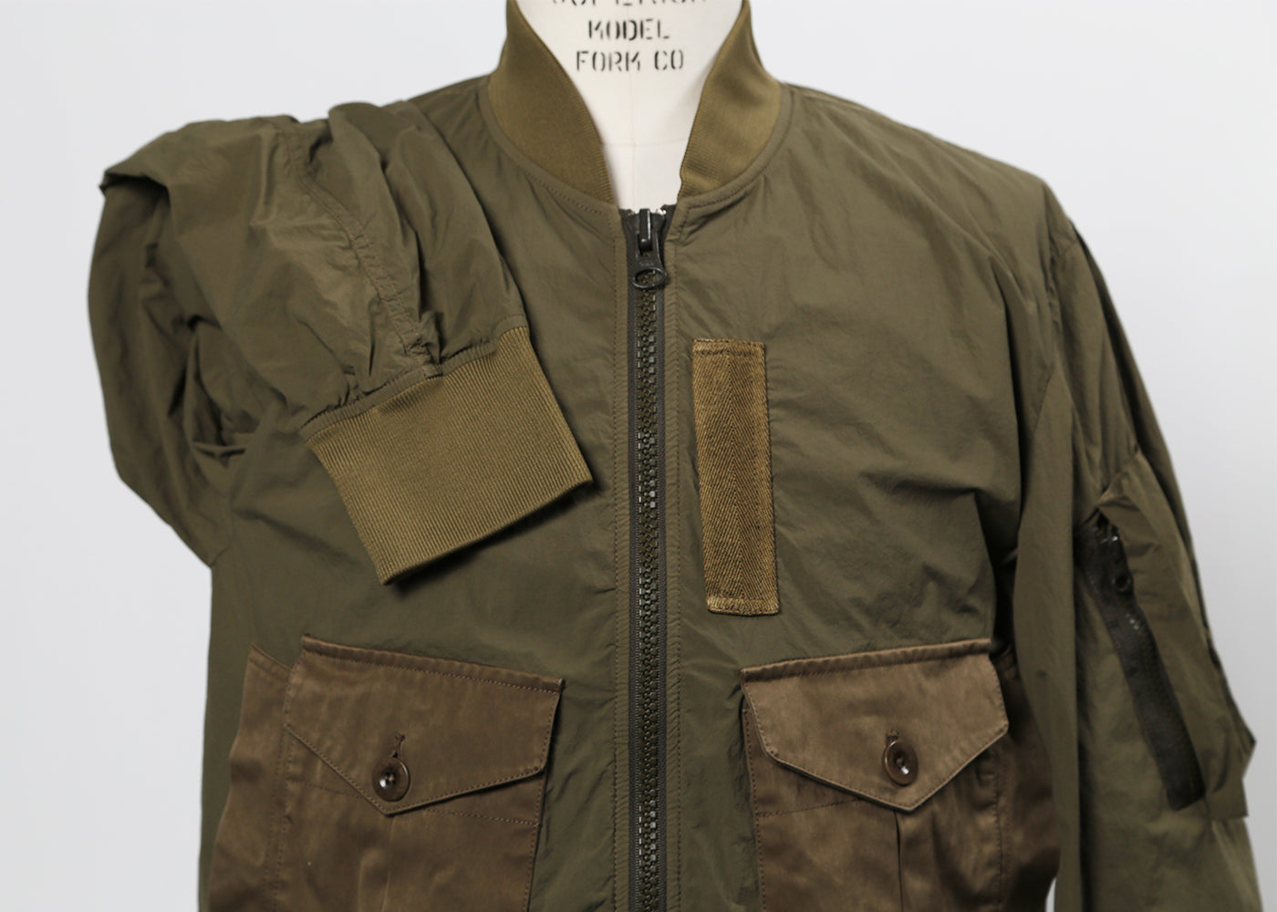 TEN C OLIVE MID LAYER 1175