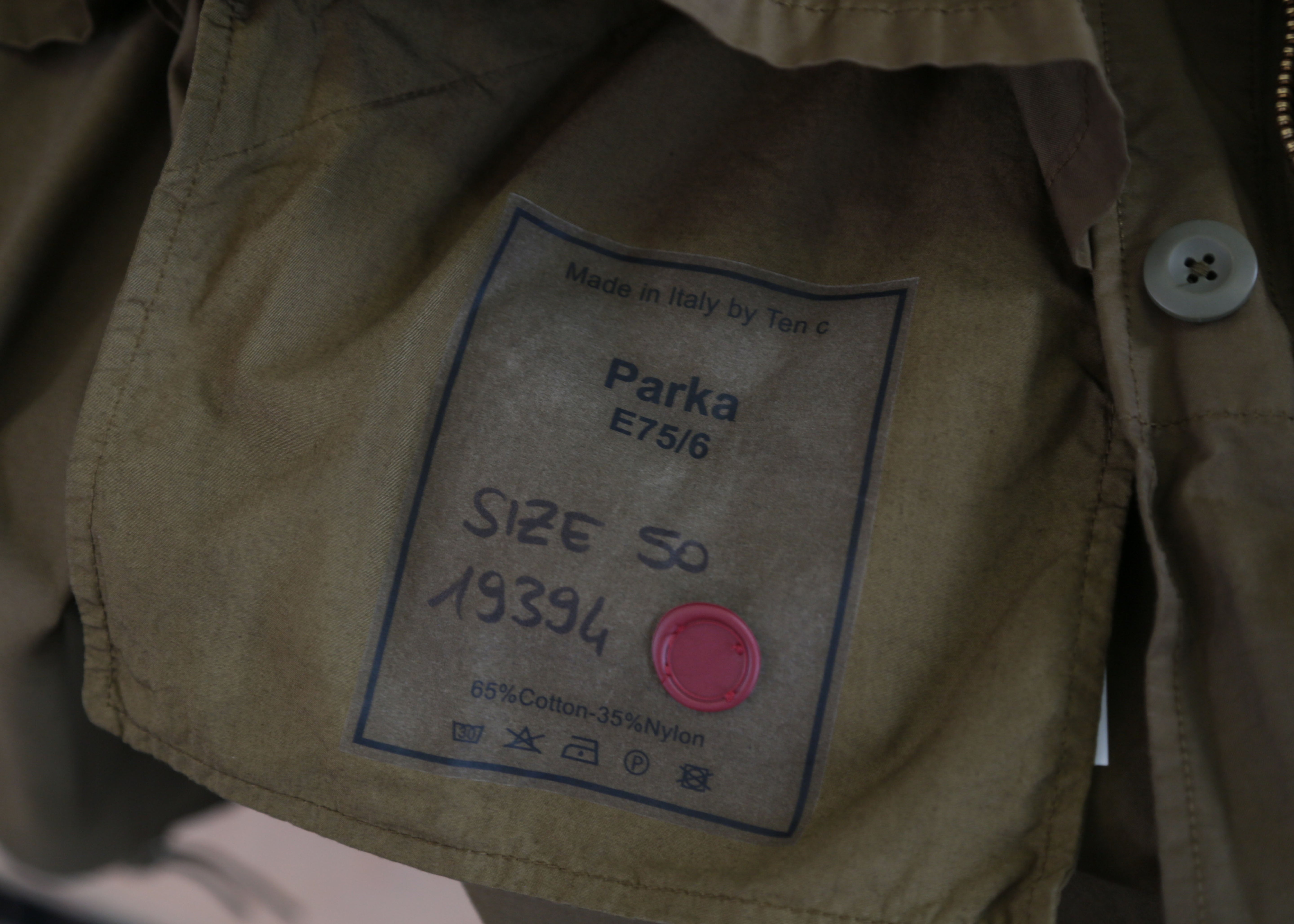 TEN C OLIVE PARKA 4076