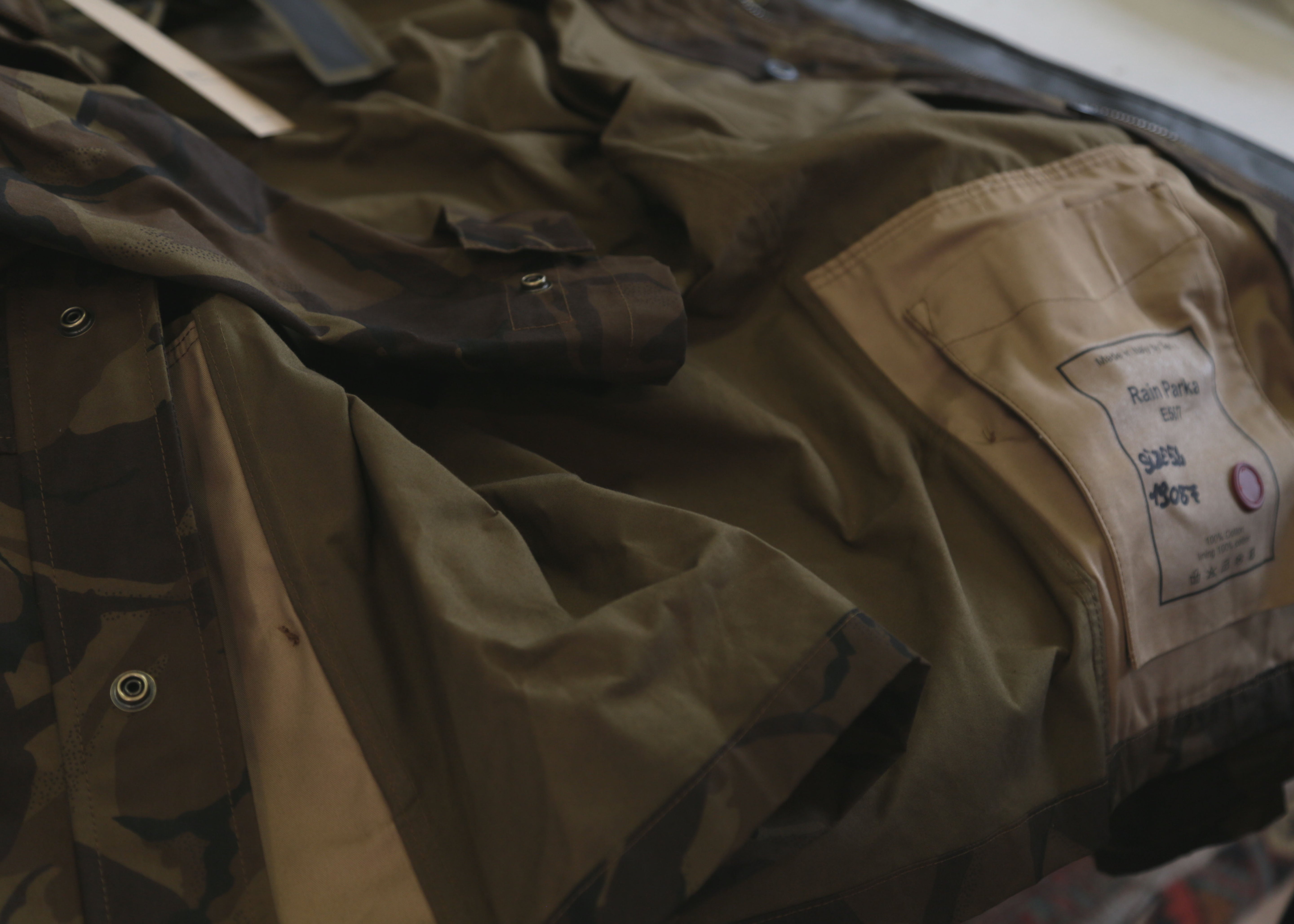 TEN C RAIN PARKA CAMOUFLAGE 4060