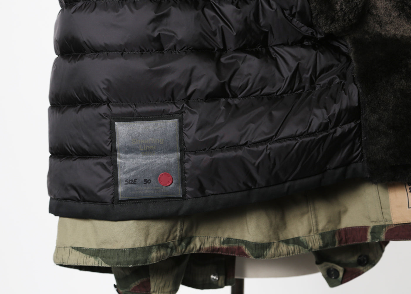 TEN C WOODLAND JACKET W/ BLACK SHEARLING LINER 5590/3092