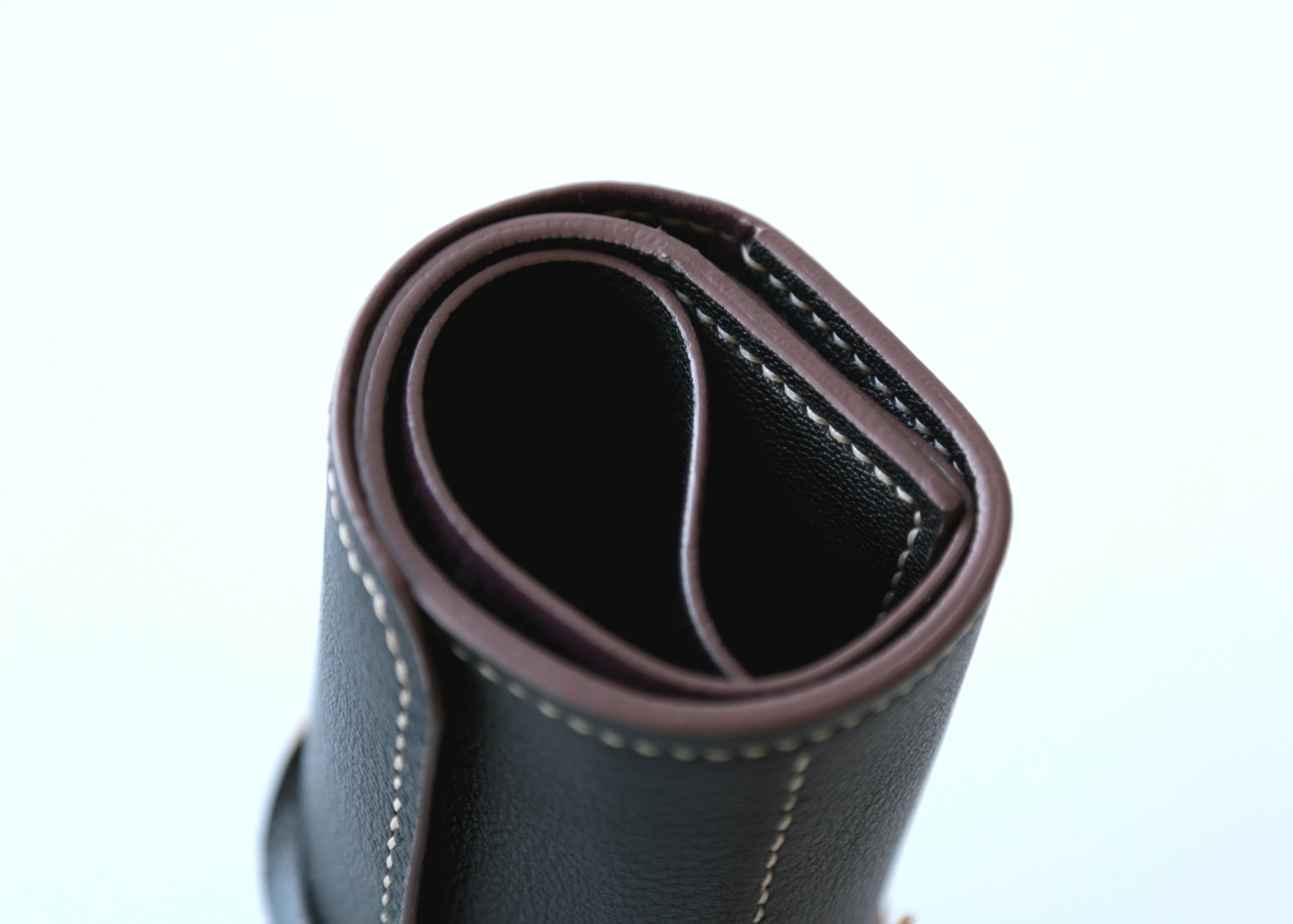THREE POCKET WATCH ROLL BROWN