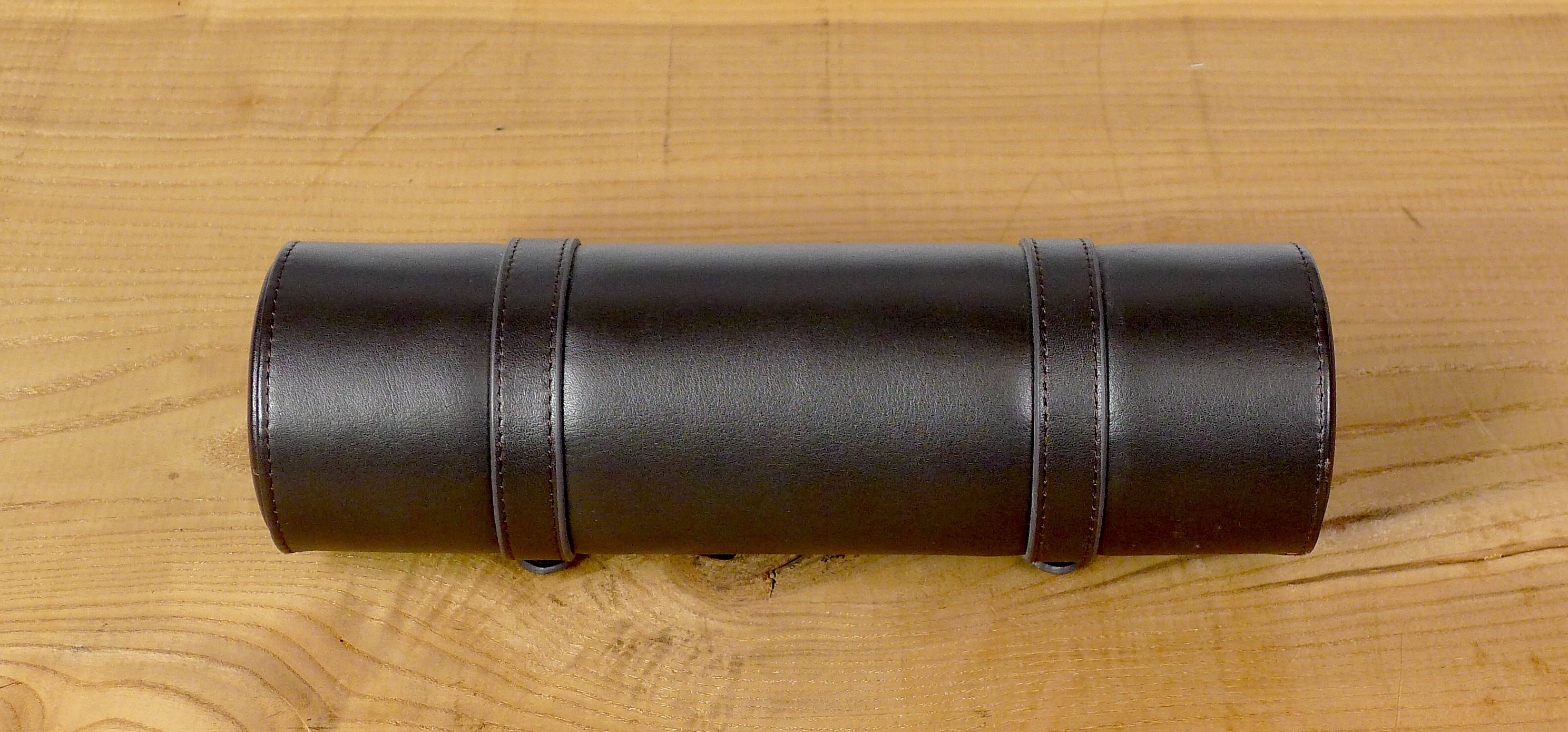 Time Traveler Dark Brown Watch Roll