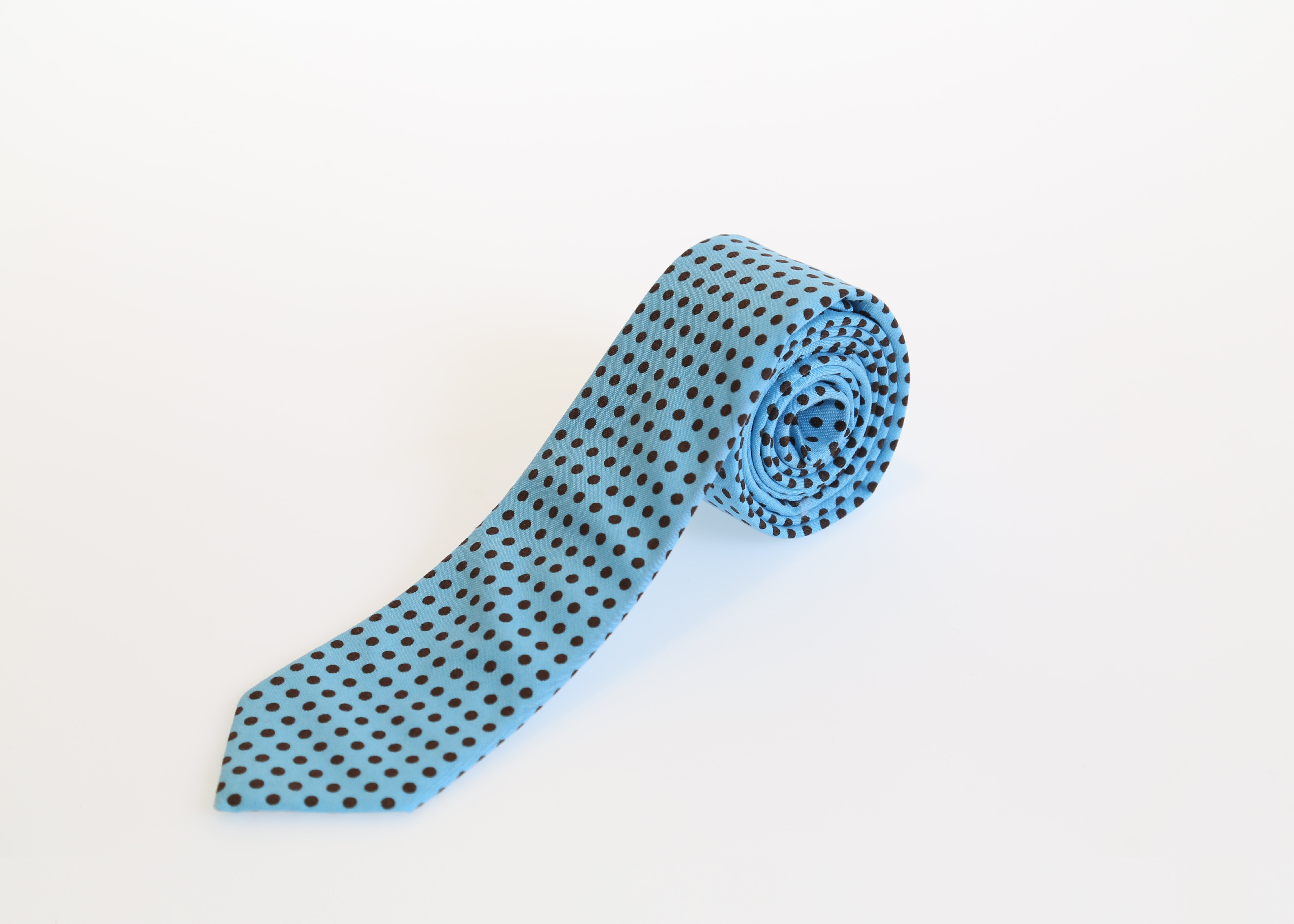 Turquoise Dot Tie