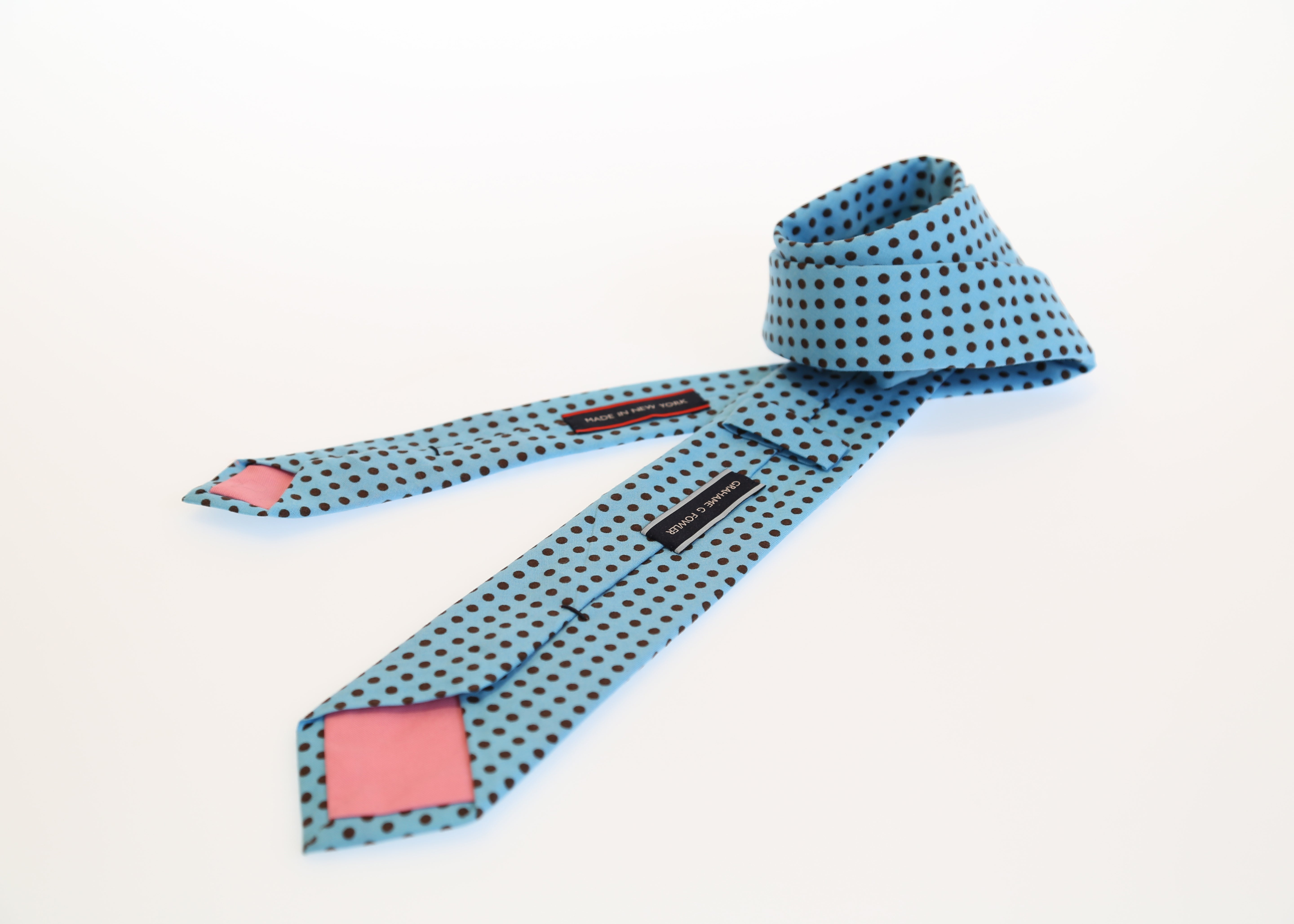 Turquoise Dot Tie