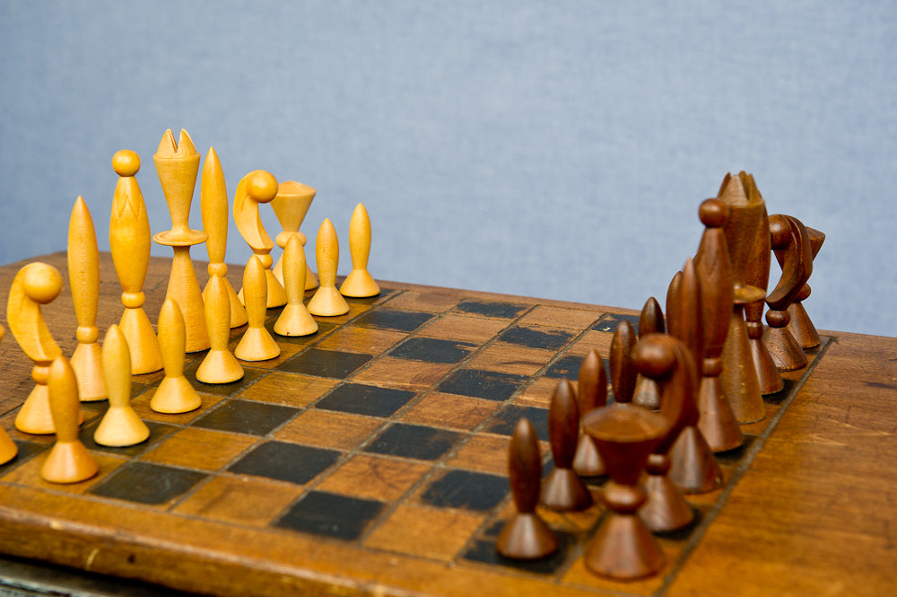 Vintage Space-Age Chess Set by Arthur Elliott