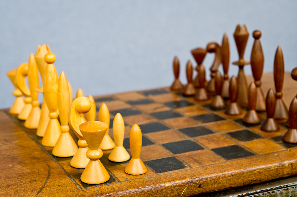 Vintage Space-Age Chess Set by Arthur Elliott