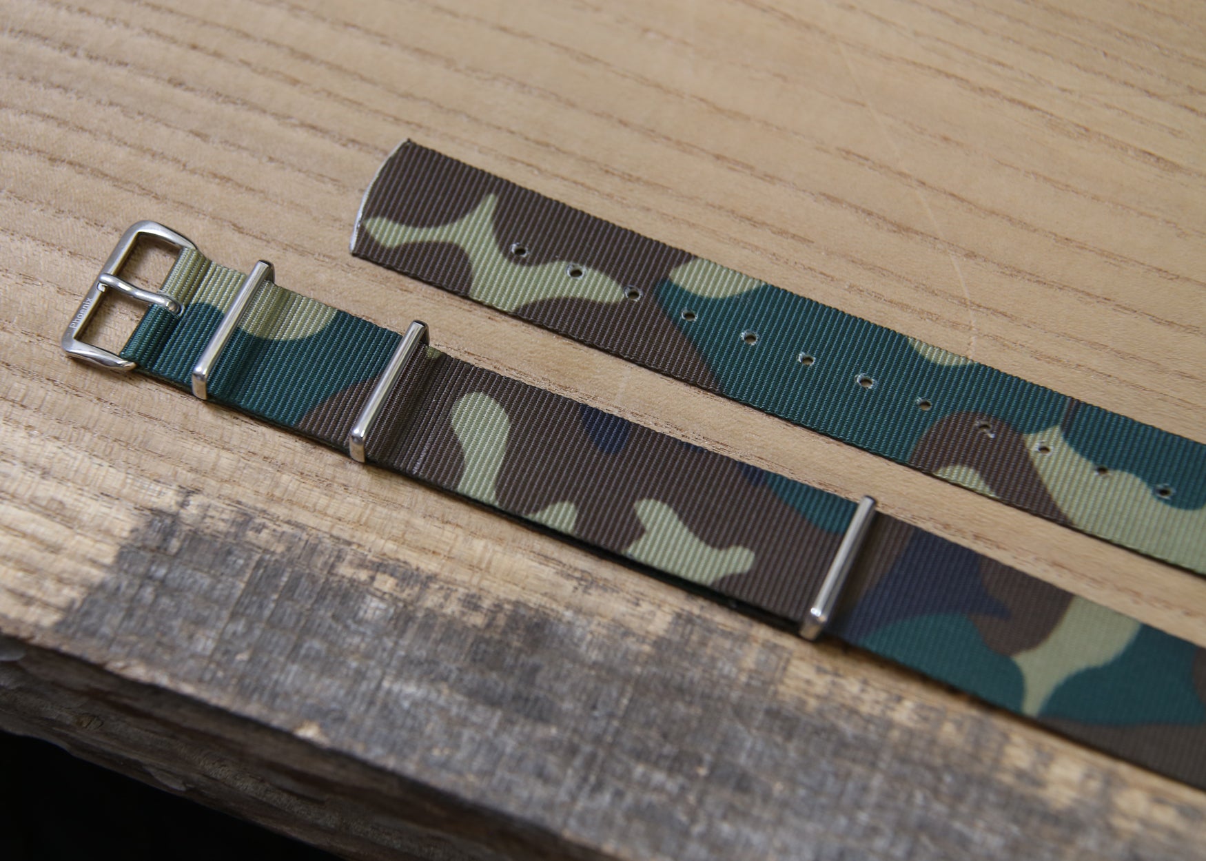 Woodland Camo NATO Military Watch Strap