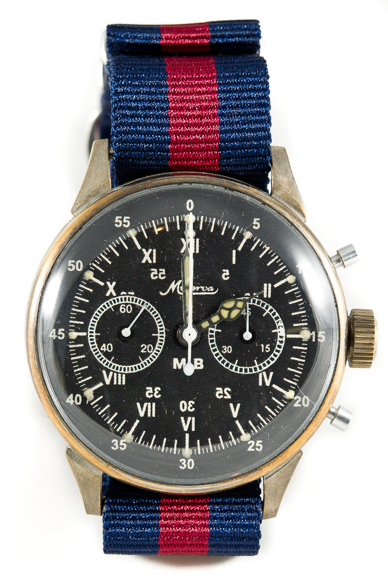WWII Pilot Flyback Chronograph Minerva